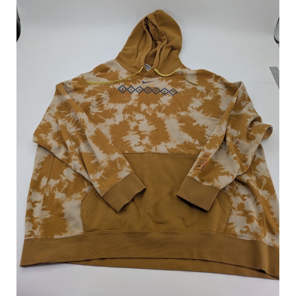 Nike Sportswear Men's N7 Club Fleece Pullover Hoodie Wheat DO5071 Size 3XL